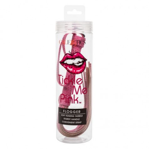 Розовая плеть Tickle Me Pink Flogger - 45,7 см.